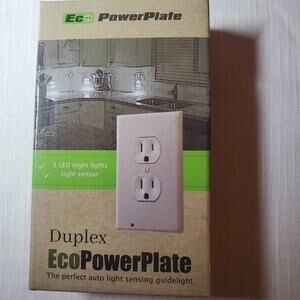 Duplex Eco Power Plate 3 LED Night Lights & Sensor